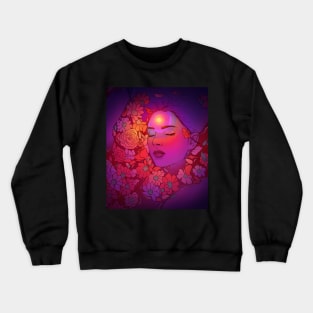 Floral Bath Girl Crewneck Sweatshirt